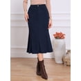 thumbnail image 4 of DARING DIVA Women's High Waisted Bodycon Mermaid Skirts XS Dark Blue, 4 of 6