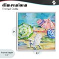 thumbnail image 4 of Stupell Industries Tropical Ventura Beach Umbrellas White Framed Giclee Art, 24 x 24, by Paul Brent, 4 of 8