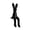 Black, variant on FXMLRLK 1-Piece Sitting Bunny Figurine Statue - Home, Office, Living Room, Bedroom - Accents, Decorations, Figurines - Small Statues for Bookshelf, Desk - Ideal Gifts (Black)