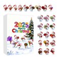 thumbnail image 1 of Calendario de Adviento de Navidad 2025 con adorno colgante de muñeco de nieve coleccionable navideño Estilo F, 1 of 7