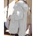 thumbnail image 3 of Womens Quilted Puffer Jacket Hooded Long Sleeve Zip Up Winter Coat Lightweight Warm Jackets with Pockets, 3 of 11