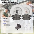 thumbnail image 3 of AutoShack Front Brake Rotors & Premium Pads for Honda & Acura, Civic 1996-2005 Insight 2010-2014 EL 1997-2005, FWD L4 1.3L 1.6L 1.7L 2.0L - Coated - ArmorStop - 10.31" (262 mm), 4-Lug, 3 of 5