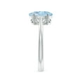 thumbnail image 2 of ANGARA Natural Oval Solitaire 1.5 ct Aquamarine Engagement Ring in 14K White Gold for Women (Size-9x7mm) | March Birthstone, Birthday, Anniversary, Jewelry Gift for Women | Natural Aquamarine Ring, 2 of 7