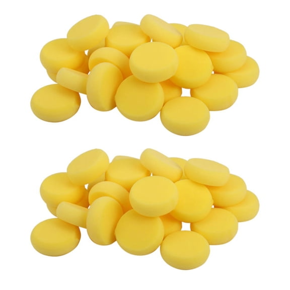 50 Pieces Paint Density Sponges Synthetic Artist Sponges Watercolor Sponges for Graffiti Painting, Art Crafts, Pottery,50 pieces x sponges Art graffiti DIY tools,yellow