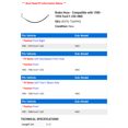 thumbnail image 2 of Brake Hose - Compatible with 1980 - 1994 Ford F-250 4WD 1981 1982 1983 1984 1985 1986 1987 1988 1989 1990 1991 1992 1993, 2 of 2