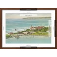 thumbnail image 5 of Art.com Aerial View of Hotel del Coronado - Coronado Beach, CA Art Print by Lantern Press, Brown Frame Wall Art, 23" x 17", 5 of 5