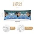 thumbnail image 2 of Brave Cats Floating Sea Iceberg Body Pillow Cover Body Pillow Cases with Zipper Soft Breathable Smooth Skin Friendly Long Pillow Case 20x5 inches, 1Pcs, 2 of 5