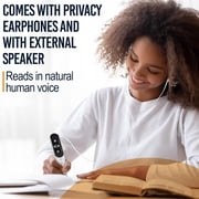 SmartPens4U Rocket Pen Text-to-Speech Reading Tutor-Scans Any Surface; Paper, Mobile or Laptop with Six Decoding Tools-Black Case