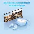 thumbnail image 4 of VEATOOL K520 Auriculares Inalámbricos Intrauditivos, Bluetooth 5.3, Diseño con Cordón Portátil, Perfil Doble en Forma de Corazón, 4 of 8