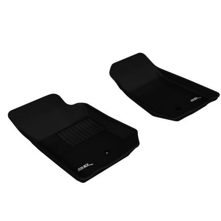 Front Floor Mat Set - Compatible with 2007 - 2013 Jeep Wrangler 2008 2009 2010 2011 2012