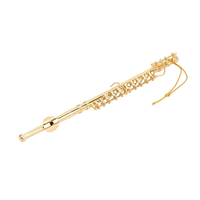 Modelo de flauta dorada Bling Bling flauta revestida juguetes instrumentos musicales