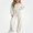 White, variant on ITSAME Girls Knit Cotton Outfit Zip Up Candigan and Wide Leg Pants 2-Piece Fall Winter Casual Set Size 13