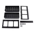 thumbnail image 2 of Under Sliding Cabinet Basket Organizer, Easy To Clean Under Sink Organizer ABS Material Multipurpose Easy To Install  For Kitchen Black,White, 2 of 8
