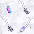 thumbnail image 3 of Skateboard Cremation Jewelry for Ashes Stainless Steel Keepsake Pendant Holder Ashes for Pet Human Memorial Urn Necklace for Men Women, 3 of 6