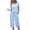 Blue Star, variant on Ekouaer Womens Pajama Set 2 Piece Cotton Pj Short Sleeve Sleepwear Top with Capri Pants Print Nightwear