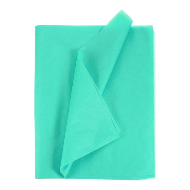 Uxcell 24 Hojas de Papel de Seda 14" x 20", Papel de Seda para Bolsas de Regalo, Papel de Seda Verde para Envolver Regalos