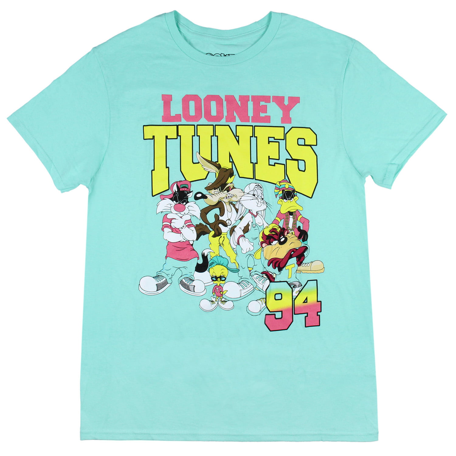 Vintage 90s LOONEY  TUNES gang logo sleeved shirt
