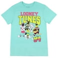 thumbnail image 2 of Looney Tunes Men's 90s Streetwear Characters Graphic Design T-Shirt, 2 of 5
