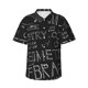 thumbnail image 1 of Fotbe Black Scientific Camisa Hawaiana para Hombre Unisex – Camisa Casual de Verano con Botones de Manga Corta de Algodón y Lino,Large, 1 of 7