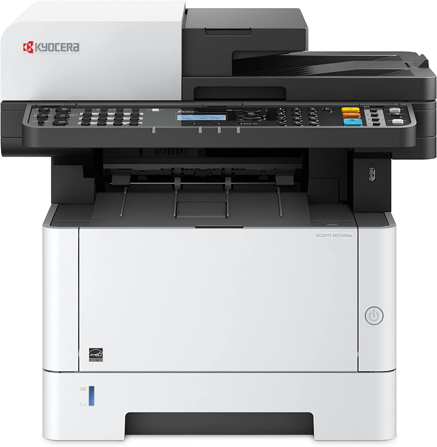 Kyocera ECOSYS M2540dw Monochrome Laser Multifunction Printer – 42 ppm, Copy/Print/Scan/Fax, Duplex, 2 Trays, Wireless