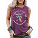 thumbnail image 1 of Camiseta de Tirantes de Playa de Verano para Mujer, Color y Rojo (Imagen A Color y Letras Blancas) S, 1 of 5