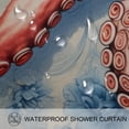 thumbnail image 3 of Octopus Waterproof Bathroom Curtains Set with Hook, Printed Shower Curtain Set for Bathroom Decoration, 3 of 5