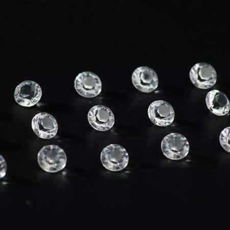 

resin diamonds 500 Pcs 10mm Transparent Bottom Acrylic Crystals Plastic Loose Diamonds Crystal Pen Mobile Phone Shell Wedding Bouquet DIY Accessories (As Shown)