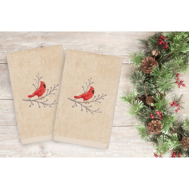  Mixweer 6 Pcs Christmas Kitchen Towels Cardinal Bird