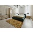 thumbnail image 4 of Ahgly Company Indoor Square Patterned Dark Bronze Brown Area Rugs, 6' Square, 4 of 6