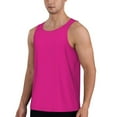 thumbnail image 2 of Daiia Darkmagenta Printed Men's Quick Dry Fit Muscle Tank Top Slim-Fit Tank Workout Tank Top Lightweight Sports Tank Top-Small, 2 of 7
