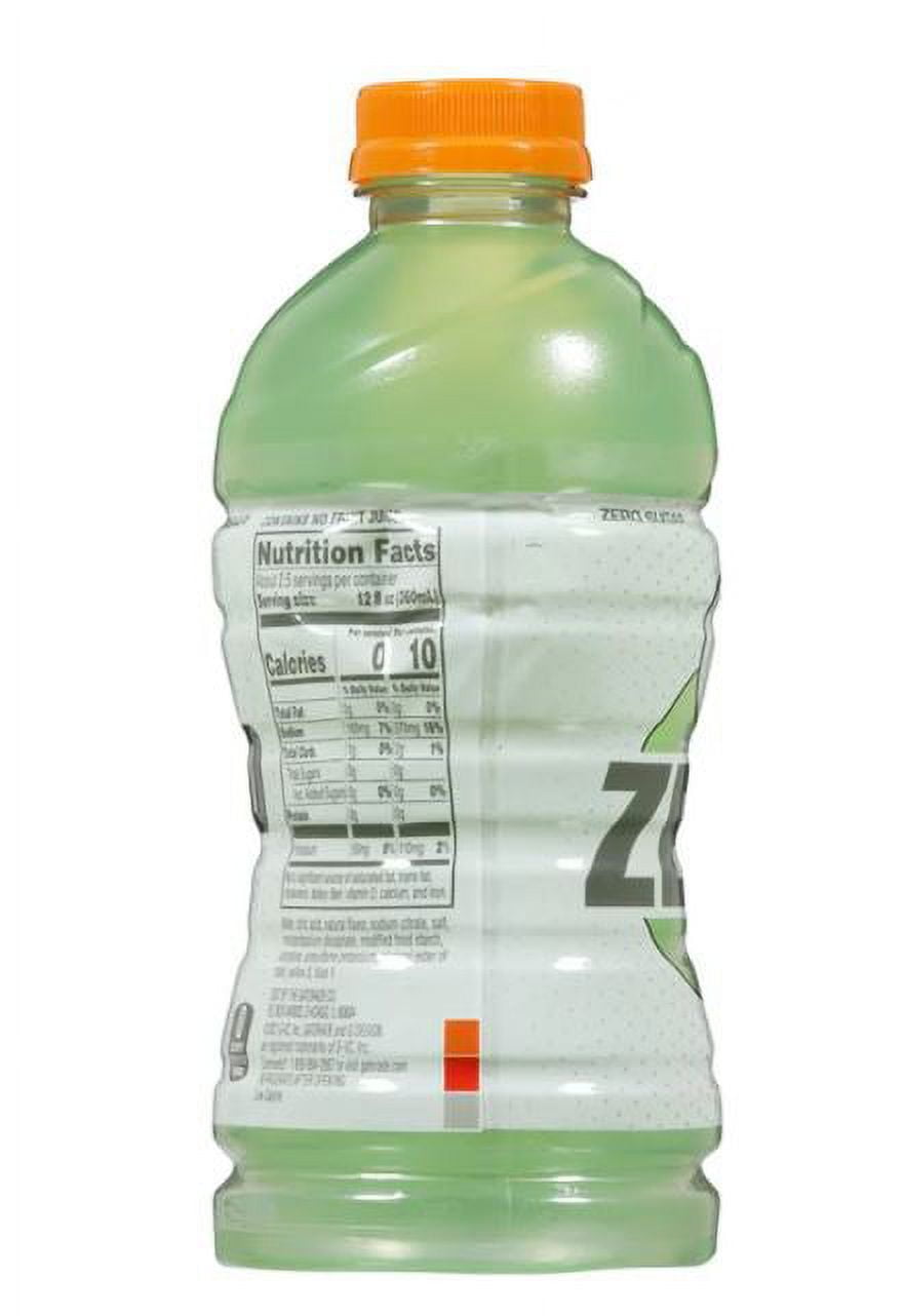 Gatorade Zero Lime Cucumber Thirst Quencher Sports Drink, 28 oz Bottle, Quantity of 6