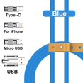 thumbnail image 1 of Cable USB de carga súper rápida de 120W 6A para iPhone, Xiaomi, Huawei, Samsung, Cable de línea de datos de cargador tipo C de carga rápida de silicona líquida Dengxun unisex, 1 of 2