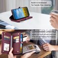 thumbnail image 5 of Funda de cuero con cremallera cruzada para Xiaomi Redmi Note 13 Pro 5G 4G 2024 para Redmi Note 13 Pro Plus 13C 13R Turbo 3 A3, 5 of 5
