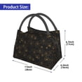 thumbnail image 2 of Easygdp Gold Spiders And Cobwebs Bolsa de Almuerzo Insulada Reutilizable, Bolsa de Mano y Bandolera para Oficina, Trabajo, Viajes, 2 of 6