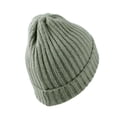 thumbnail image 4 of WITHMOONS Ribbed Knit Beanie Classic Plain Warm Cuff Daily Cap XZ50075 (Olive), 4 of 4