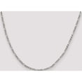 thumbnail image 5 of Sterling Silver 2.5mm Figaro Chain (18 X 2.5) Made In India qfg070-18, 5 of 5