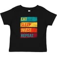 thumbnail image 3 of Inktastic Stock Broker Eat Sleep Invest Repeat Boys or Girls Baby T-Shirt, 3 of 5