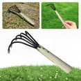 thumbnail image 6 of Yiaieng Hand Cultivator, 5-Claw Rake Garden Hand Rake Tool with Wooden Short Handle Garden Tools, 6 of 10