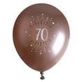 thumbnail image 1 of 70th Birthday Durable Pink Gold Latex Balloons - Celebrate Naturally!, 1 of 5