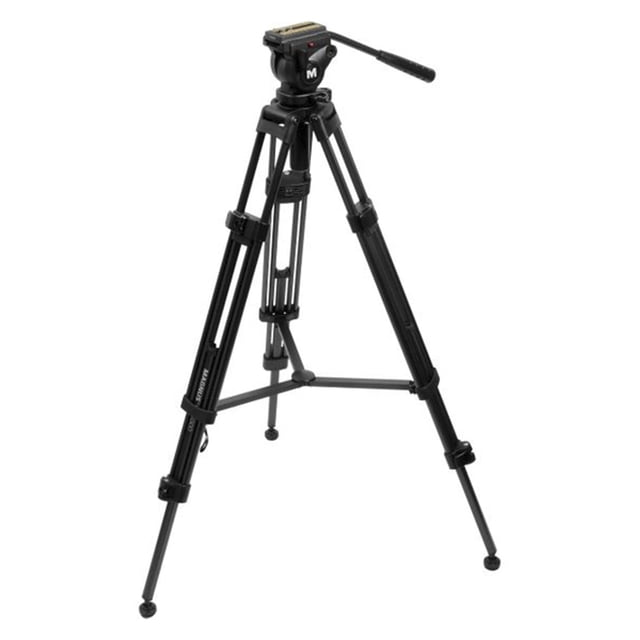 Sistema de Trípode Magnus VT-4000 Negro de Alto Rendimiento con Cabezal de Fluido