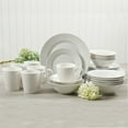 thumbnail image 2 of Gibson Home Noble Court Ceramic Dinnerware Set in White, Set of 30, 2 of 5