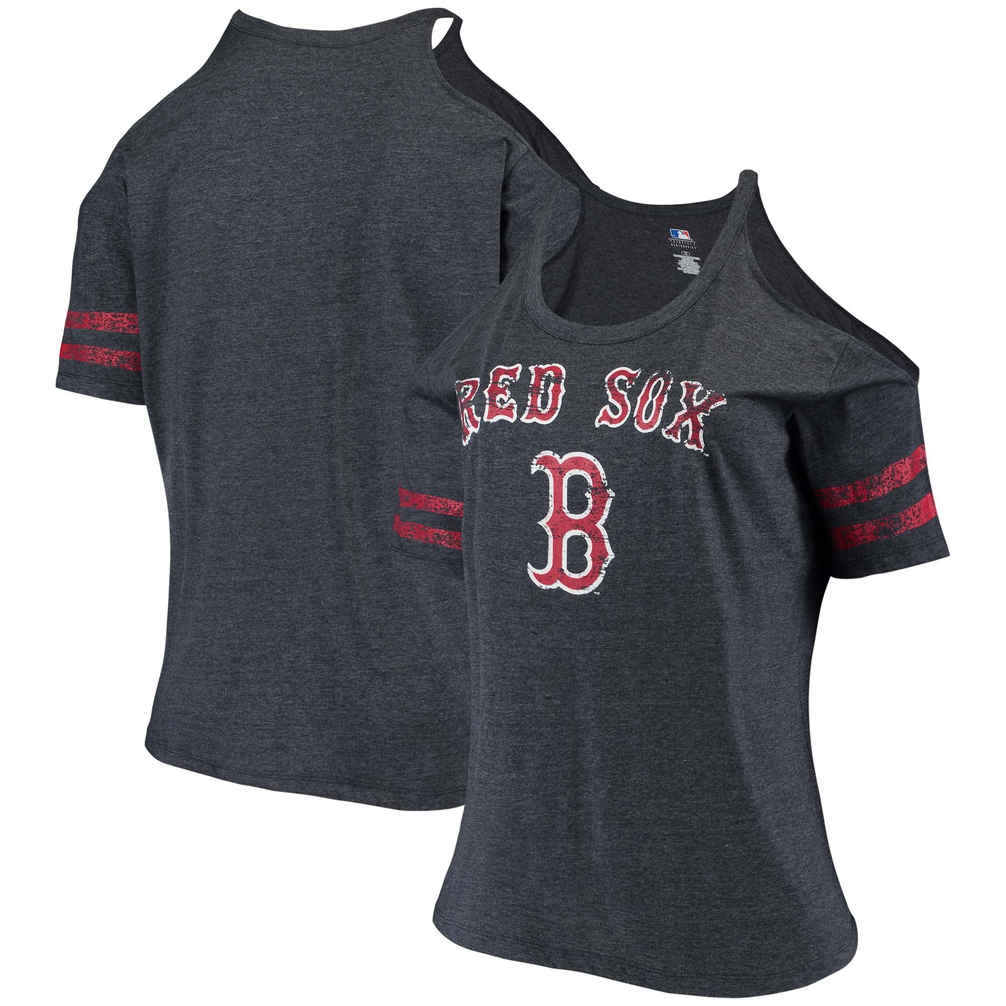 Cold Shoulder T-Shirt - Heathered Navy 