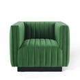 thumbnail image 2 of Conjure Channel Tufted Performance Velvet Accent Armchair, 2 of 3