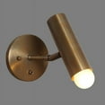 thumbnail image 4 of Single Light Articulated Sconce Mid-Century Modern Stilnovo Style Brass Wall Lamp Toggle Switch, 4 of 4