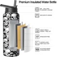 thumbnail image 3 of 32oz Insulated Water Bottle with Handle & Straw, Stainless Steel Cat-Themed Travel Tumbler, Sport & Outdoor Coffee Mug, Gift for Women, Mom – Christmas, Mother’s Day Present, 3 of 6