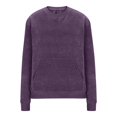 thumbnail image 5 of ClodeEU Women's Fleece Sweatshirts,Casual Fasjions Long Sleeve Crewneck Loose Fit Pullover with Pockets Purple,Womens Plus S, 5 of 8