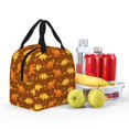 thumbnail image 4 of Bingfone Dinosaurs and Leaves Print Lunch Bag Insulated Lunch Box, Small Leakproof Cooler Food Lunch Containers Reusable High Capacity Lunch Tote Bags for Work, Travel, Outdoor, 4 of 5
