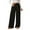 Black, variant on WTOBBY Women's Loose Comfortable Casual Plush Wide Leg Pants, High Waisted Solid Color Fleece-Lined Winter Trousers with Elastic Waistband,Black L