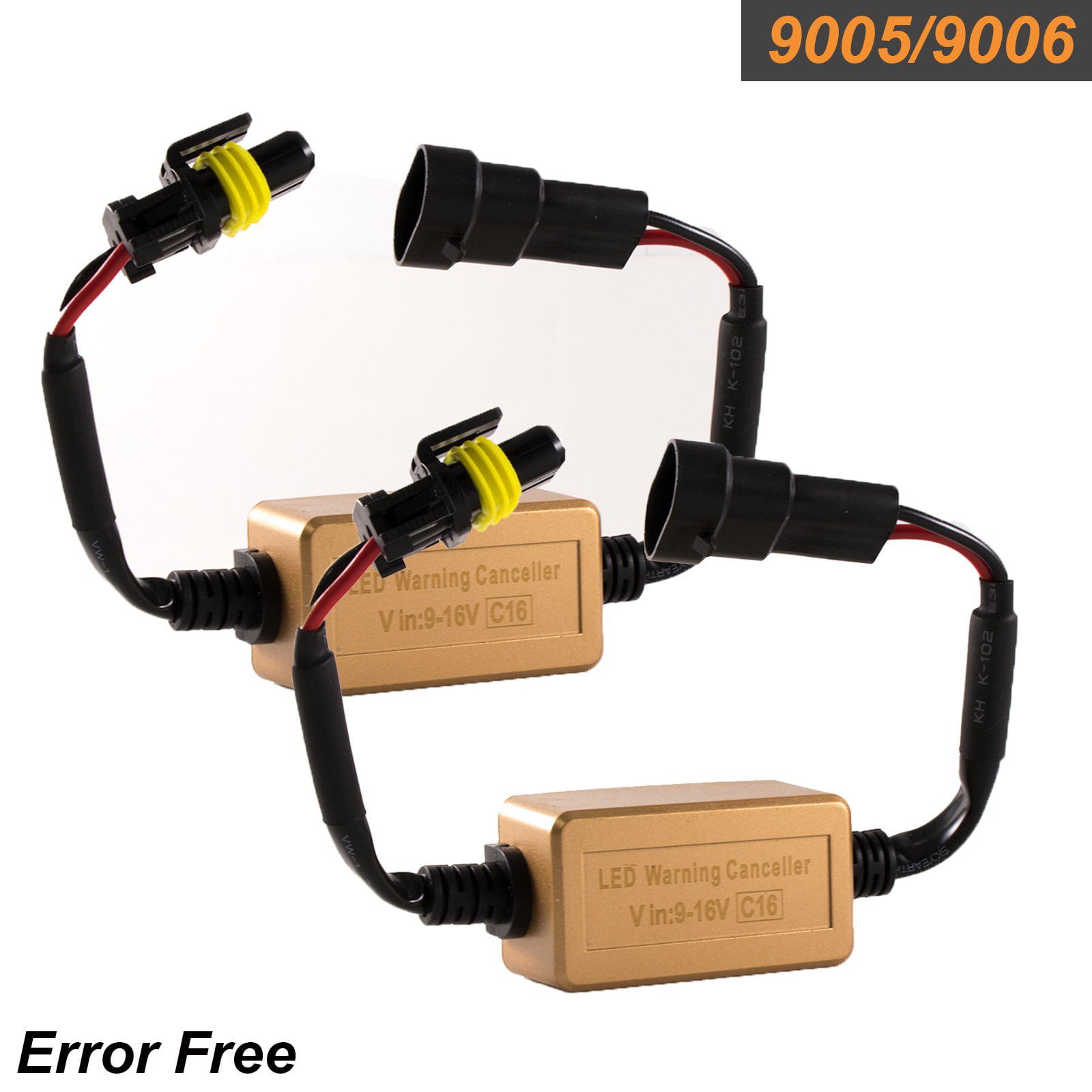2x H7 Led Headlight Canbus Error Free Anti Flicker Resistor Canceller Decoder cw
