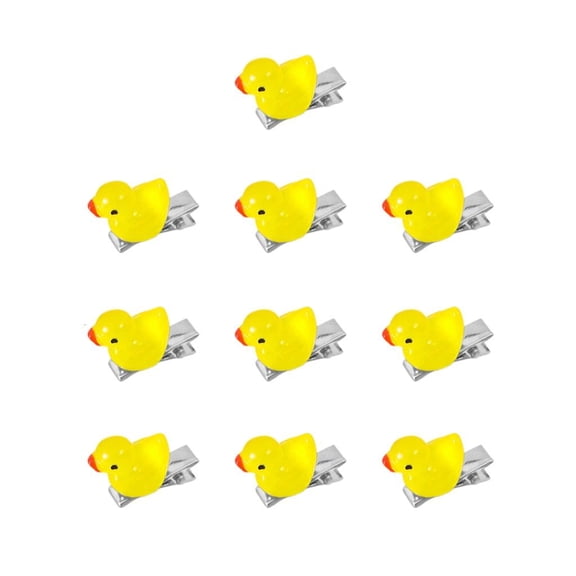Duck Hair Clip 10PCS Resin Accessories for Kids Costume Event Birthday Outfits